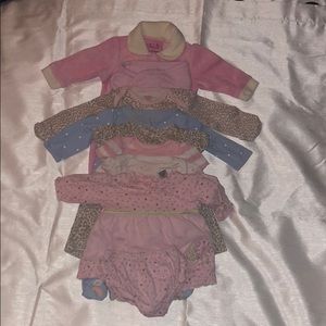 Baby Girls Mixed Clothing Bundle Size 0-3 Mo.